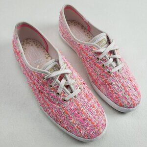 Keds Pink and White Women's Sneakers
